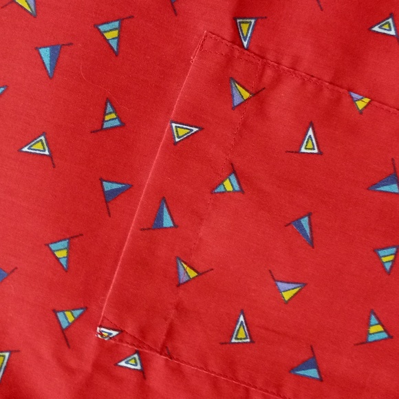 Vintage 90s Flag Button-Up T-Shirt - Picture 5 of 6